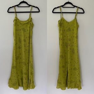 Green floral Maxi dress